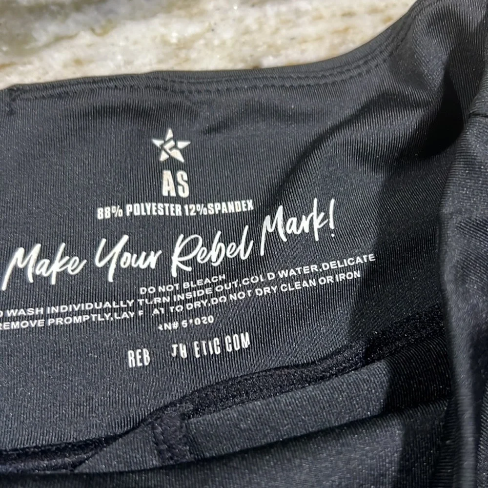 Rebel Athletic black flouncy skirt, like new. AS - Picture 5 of 6